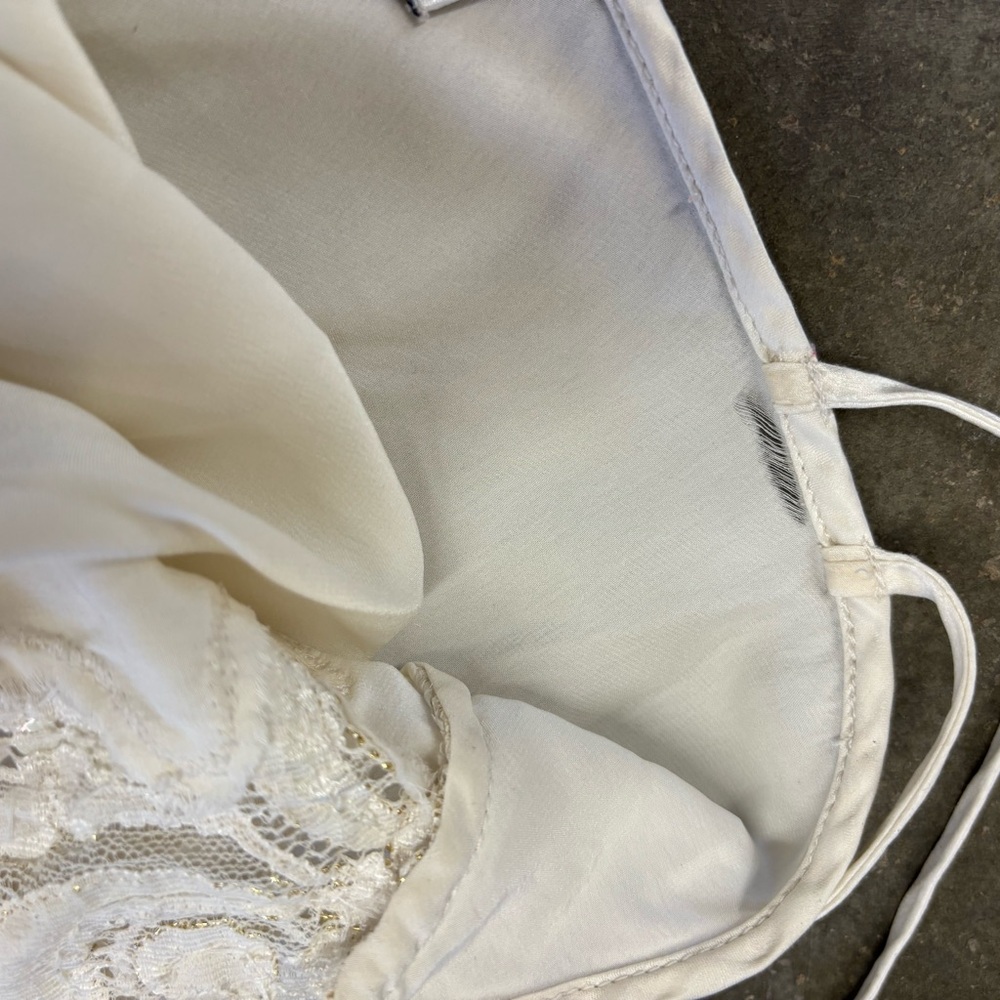 Valentino White Beaded Slip Dress - Picture 6 of 9